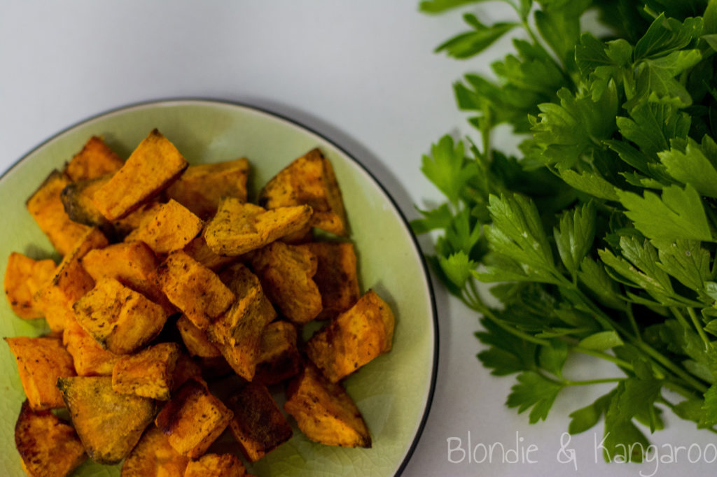 Batatowe kostki/Baked sweet potato cubes