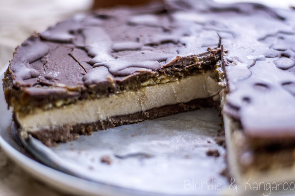 Lodowe ciasto snickers (paleo)/Paleo raw snickers cake