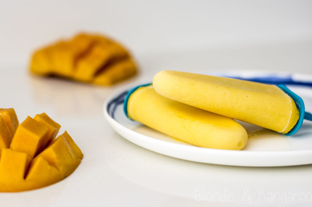 Lody o smaku mango z jogurtem/Mango yoghurt popsicles