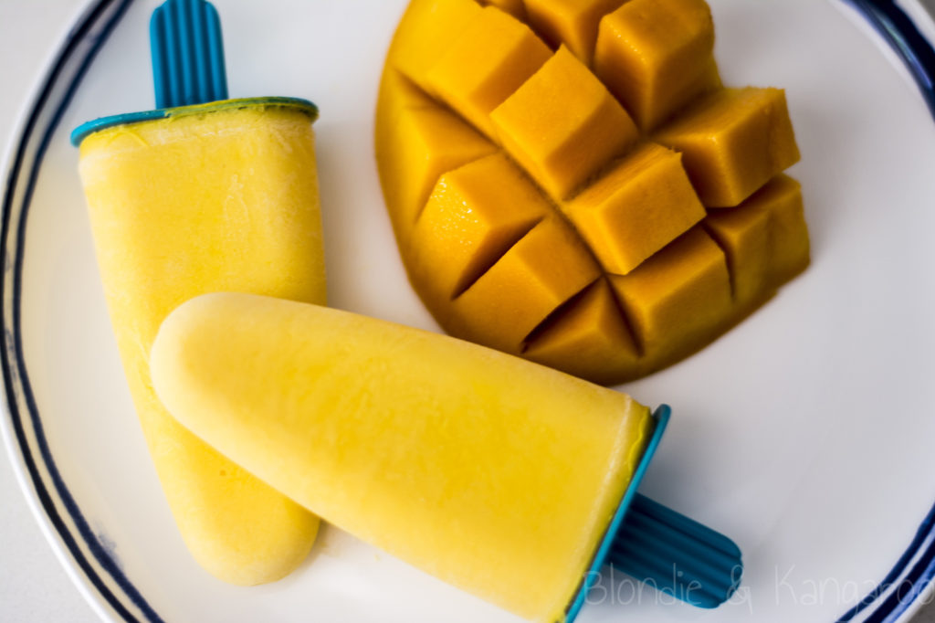 Lody o smaku mango z jogurtem/Mango yoghurt popsicles