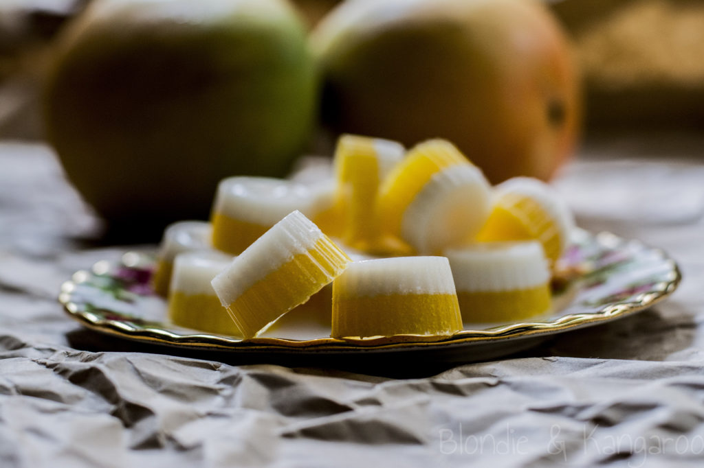 Galaretki o smaku mango z kokosem/Mango coconut gummies