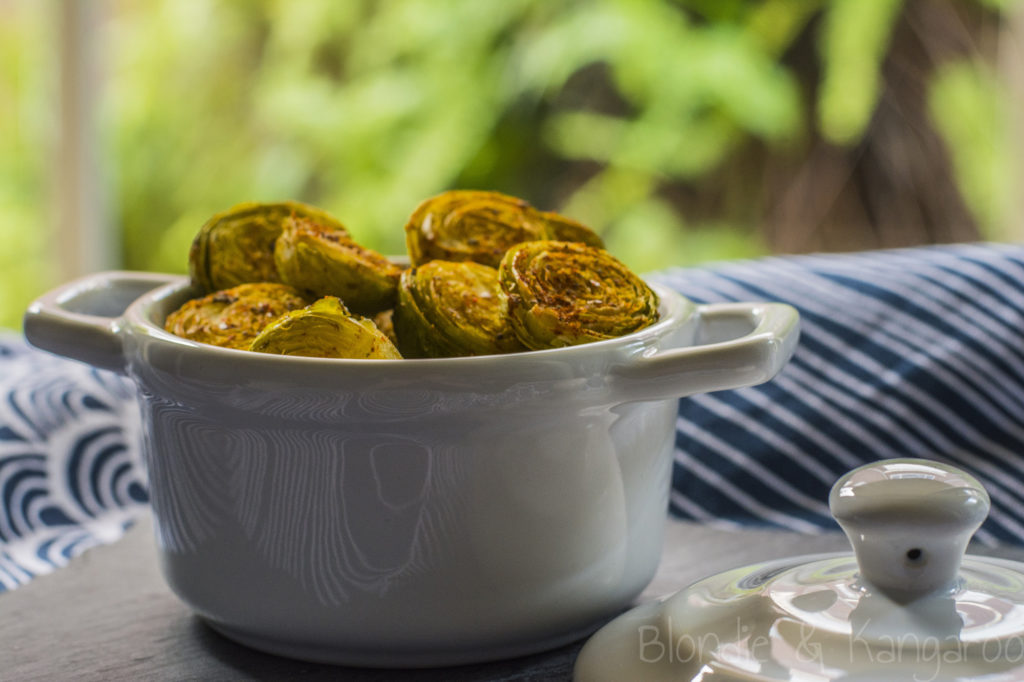 Roasted Brussels Sprouts/Pieczona brukselka