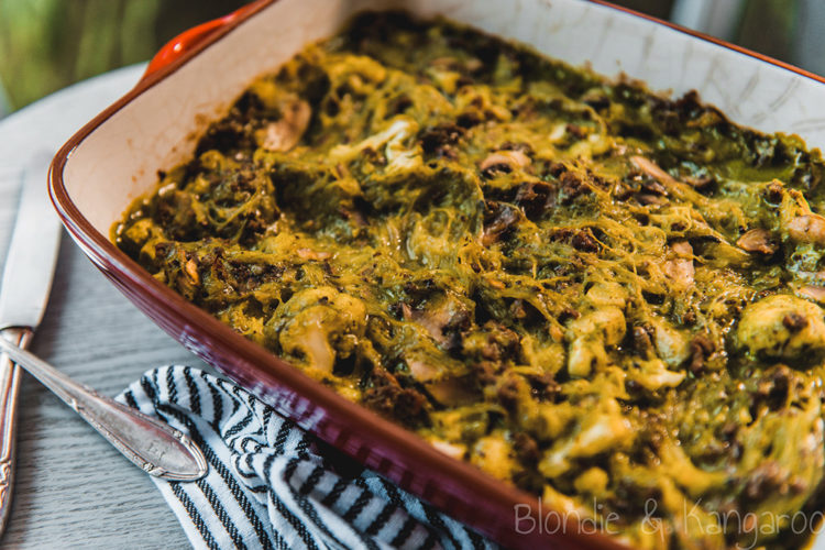 Kolendrowa zapiekanka z dyni makaronowej/Coriander spaghetti squash casserole