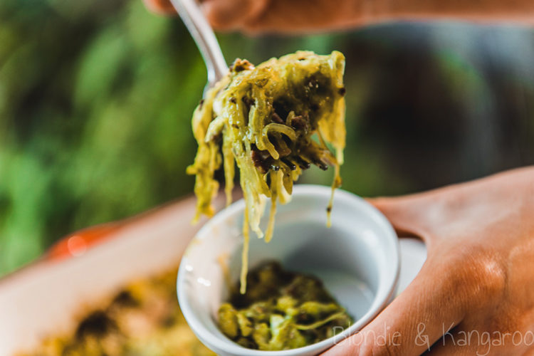 Kolendrowa zapiekanka z dyni makaronowej/Coriander spaghetti squash casserole