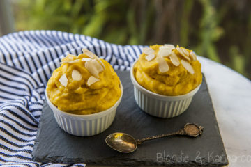 Budyń jaglany z mango/Mango millet pudding